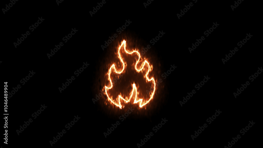 Neon, Glowing fire icon on black background. A Fiery Icon Collection of Passionate Fonts and Illustrations for Bold Designs, Capturing the Essence of Heat, Energy, and Ambition in Black and Red Graphi Neon, Glowing fire icon on black background. A Fiery Icon Collection of Passionate Fonts and Illustrations for Bold Designs, Capturing the Essence of Heat, Energy, and Ambition in Black and Red Graphi