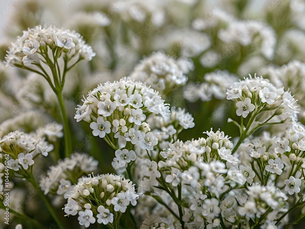 Beautiful and charming white baby's breath flowers photographed inside the house Beautiful and charming white baby's breath flowers photographed inside the house