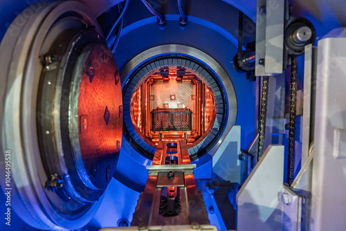 фотографія Interior of a steel hardening furnace