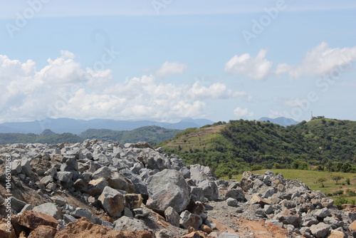 rocks in the mountains