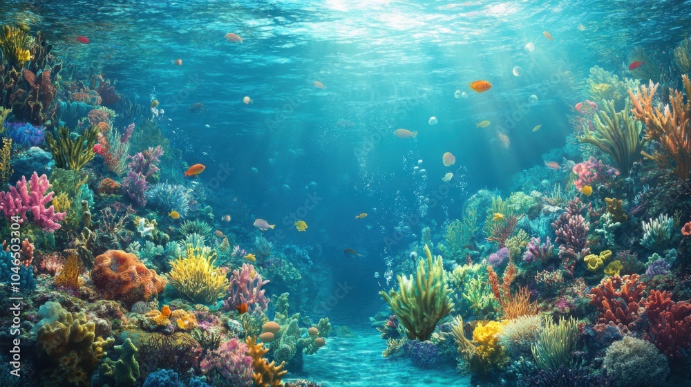 Vibrant underwater paradise a dive into coral reefs Vibrant underwater paradise a dive into coral reefs