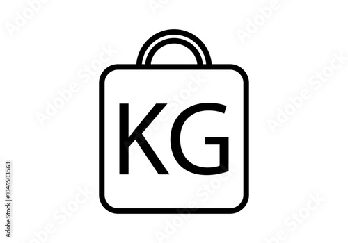 Icono negro de peso en kilos