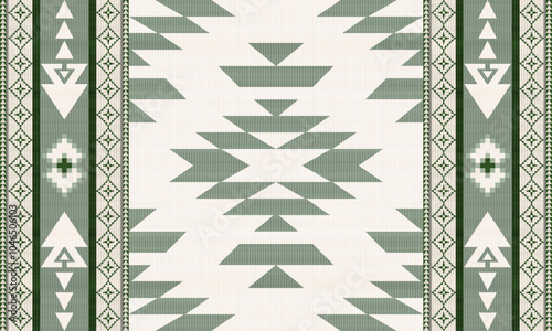 Navajo tribal vector pattern. Native American ornament. Ethnic South Western decor style. Boho geometric ornament.Ikat floral paisley embroidery blanket, rug. Woven carpet.