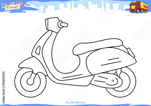Lets color it Automatic scooter 3.