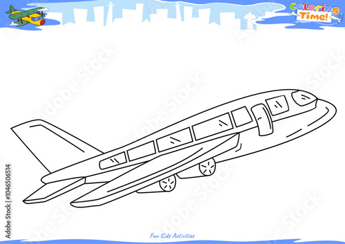 Lets color it airplane 8