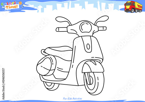 Lets color it Automatic scooter 2