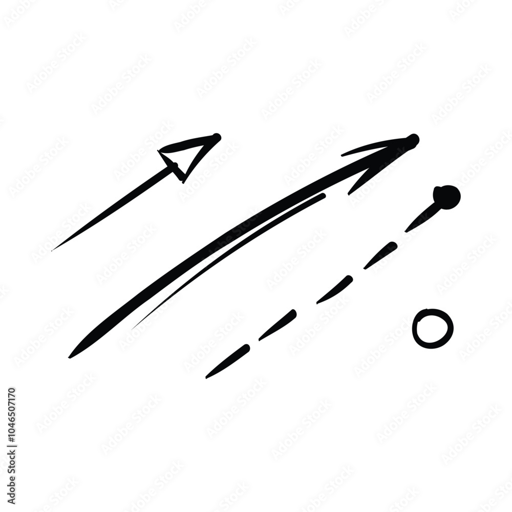 pencil style arrow direction icon illustration pencil style arrow direction icon illustration