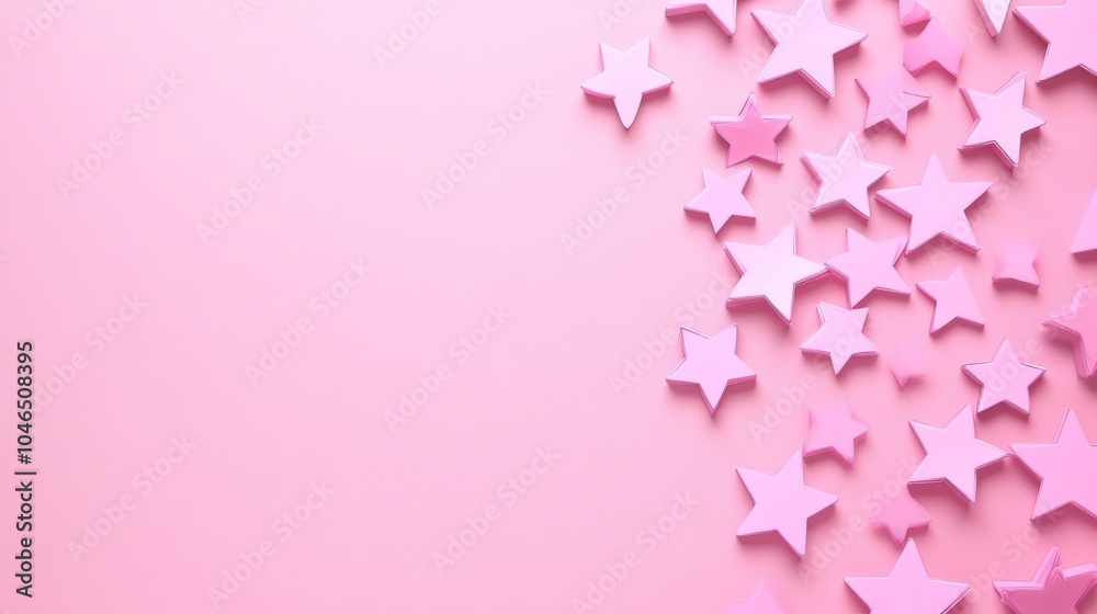 Photo of, Pink background with intersecting stars for design, banner template Photo of, Pink background with intersecting stars for design, banner template