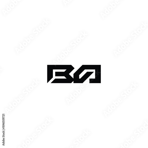 BA monogram logo design letter text name symbol monochrome logotype alphabet character simple logo