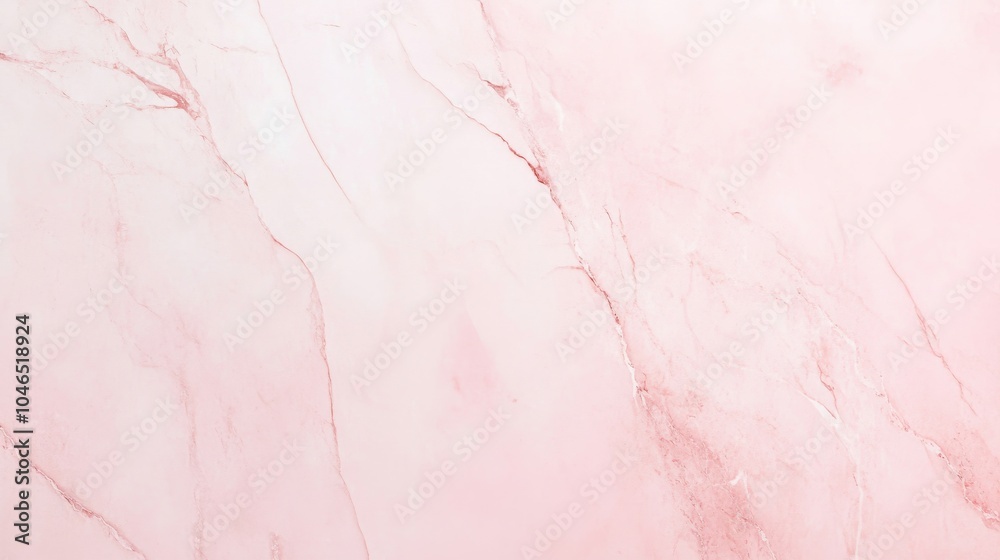 Fototapeta premium Photo of, Pink background with marble texture and veins for design, banner template