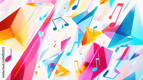 Colorful Music Notes Ceiling photo