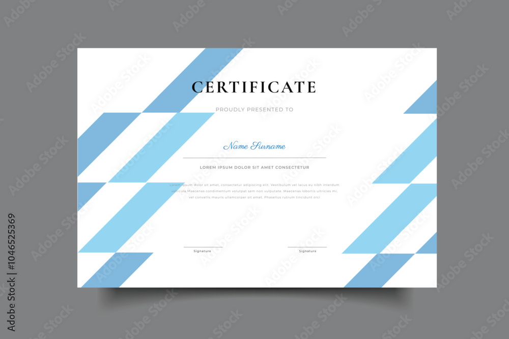Naklejka premium certificate template design background