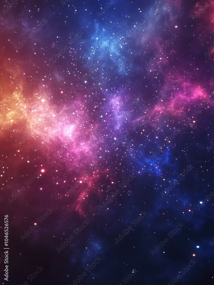 Fototapeta premium Colorful starry space