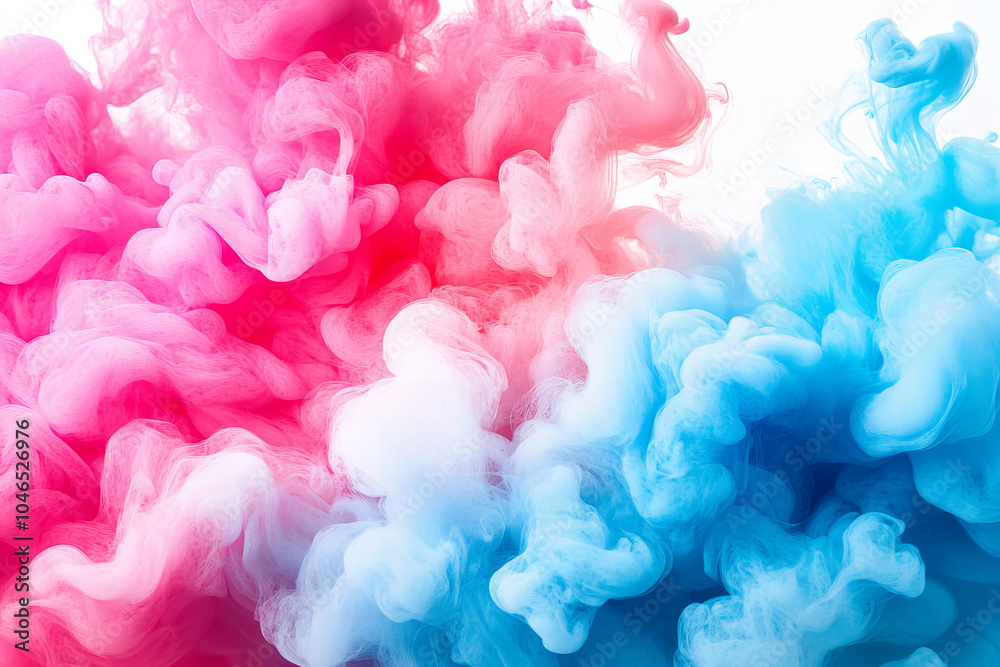 Fototapeta premium Vibrant Ink Flow in Dynamic Motion with Fluid Abstract Swirls and Ethereal Smoke-like Waves - Perfect for Creative Designs, Posters, and Artistic Backgrounds