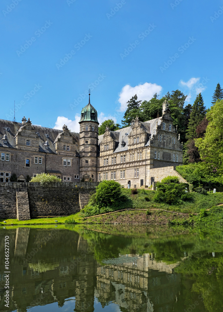 Obraz premium Castle Haemelschenburg, Lower Saxony, Germany, Europe.