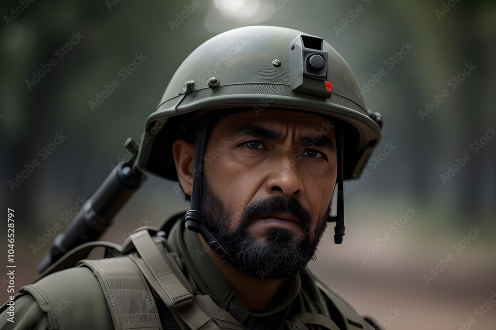 ia generated. soldiers in camouflage. military combat ia generated. soldiers in camouflage. military combat