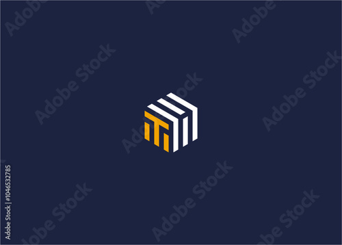 letter th hexagon logo icon design vector design template inspiration photo