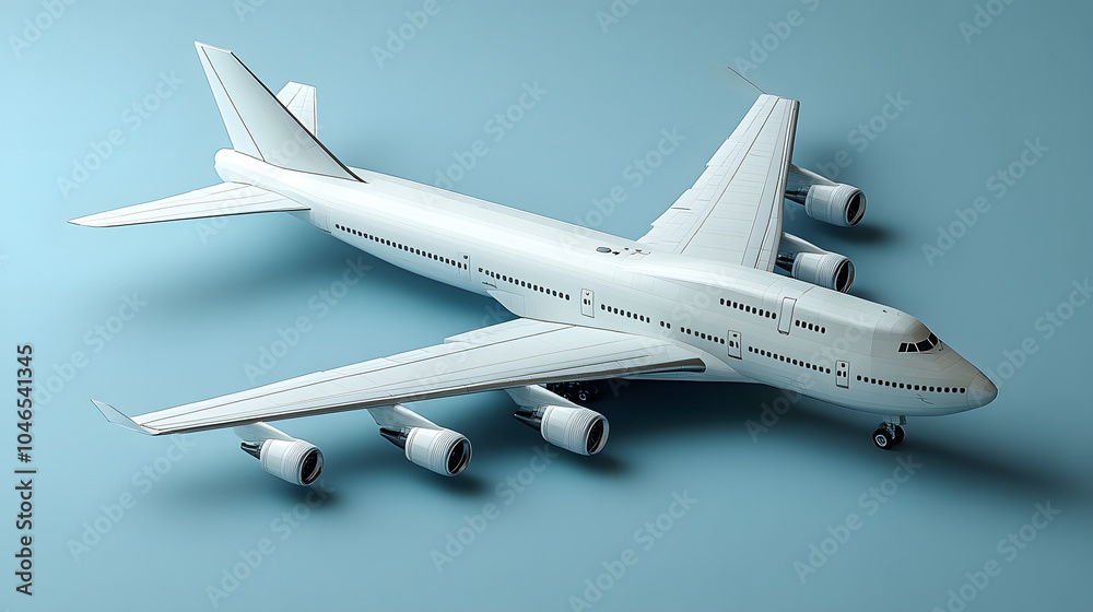 3D Render of an Airplane Flying Against a Clear Blue Background, Capturing the Essence of Aviation and Adventure. This High-Quality Image is Ideal for Travel, Aviation, and Technology Themes.
3D Render of an Airplane Flying Against a Clear Blue Background, Capturing the Essence of Aviation and Adventure. This High-Quality Image is Ideal for Travel, Aviation, and Technology Themes.