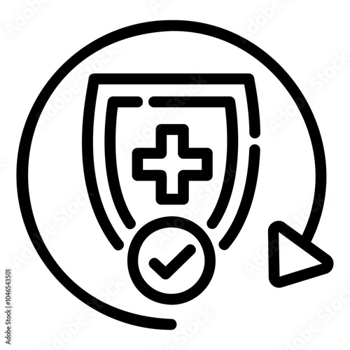 immunity Line Icon