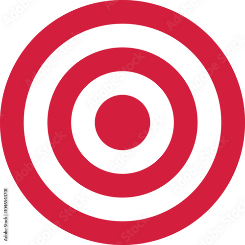 Archery target. Shoting target. Red target icon . vector red target