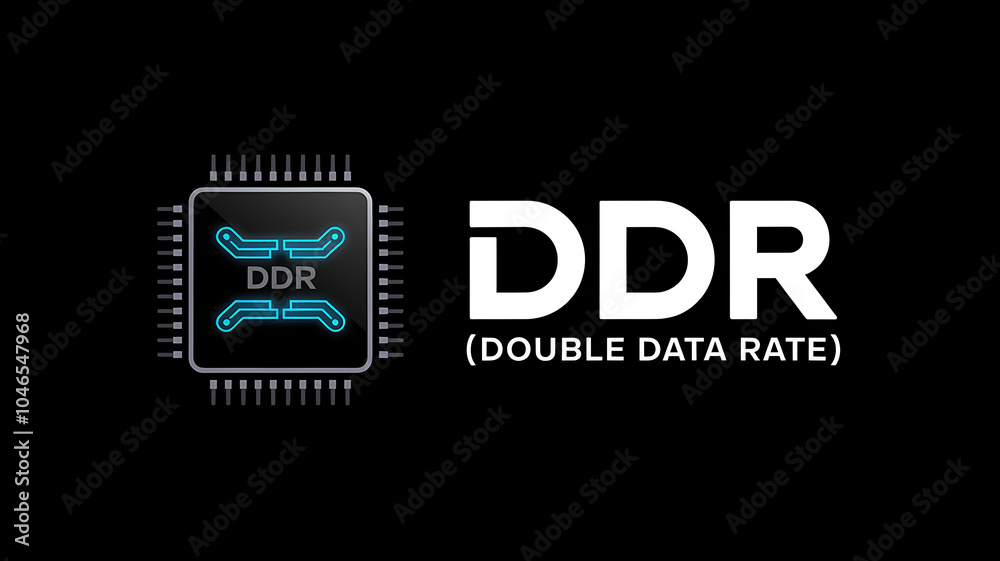 Fototapeta premium DDR (Double Data Rate)