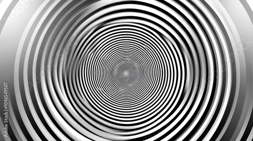 Abstract Black and White Spiral Pattern Design