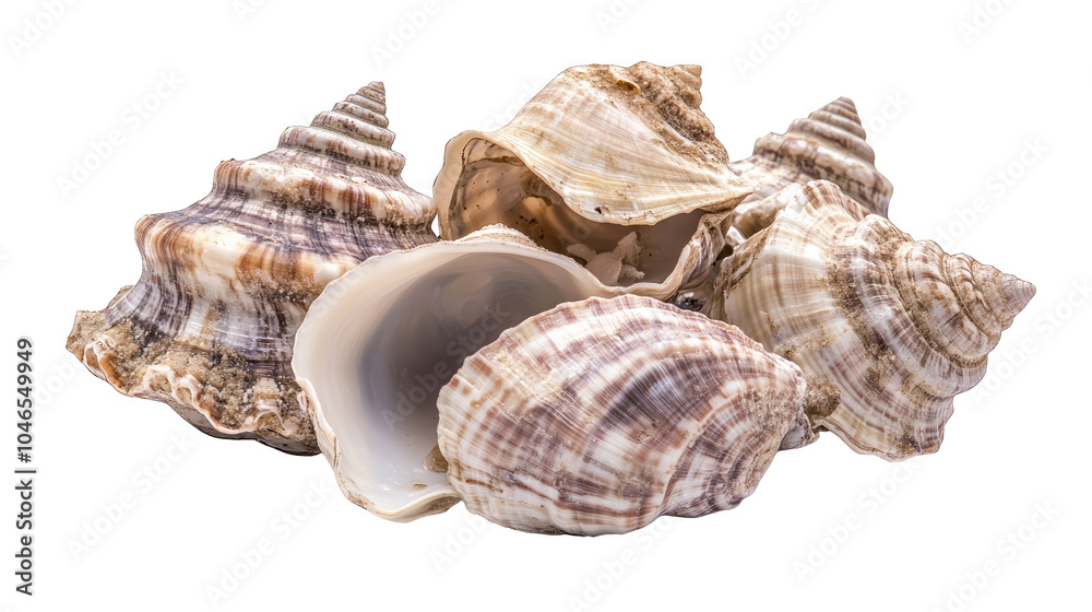 A stunning collection of seashells, glimpse into the diverse beauty of marine life A stunning collection of seashells, glimpse into the diverse beauty of marine life