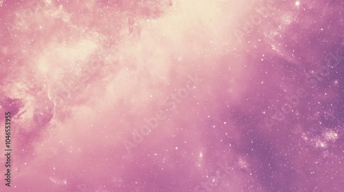 Photo of, Pink background with minimalist cosmic galaxies and space exploration themes for design, banner template photo