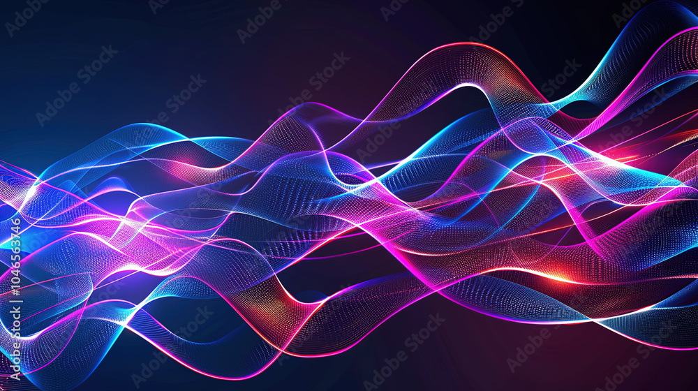 Futuristic abstract background with neon lines and glowing elements on a dark backdrop, creating a striking, high-tech visual effect. Futuristic abstract background with neon lines and glowing elements on a dark backdrop, creating a striking, high-tech visual effect.