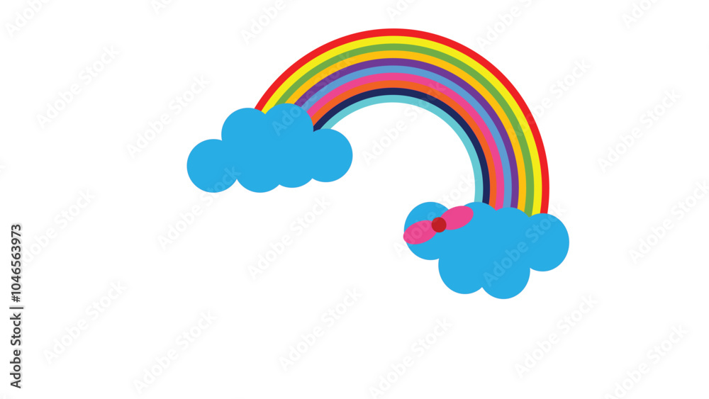 Premium Vector | Rainbow icon logo Premium Vector | Rainbow icon logo