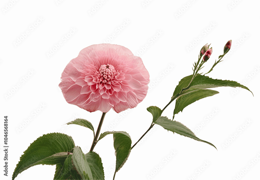 pink carnation isolated on white pink carnation isolated on white