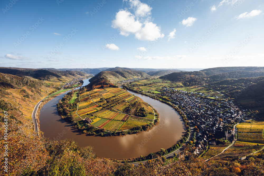Moselschleife Bremm am Calmont, Herbst 2024