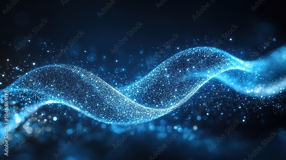 Abstract blue background with glowing white lines forming an infinity symbol, representing infinite possibilities and innovation. Abstract blue background with glowing white lines forming an infinity symbol, representing infinite possibilities and innovation.