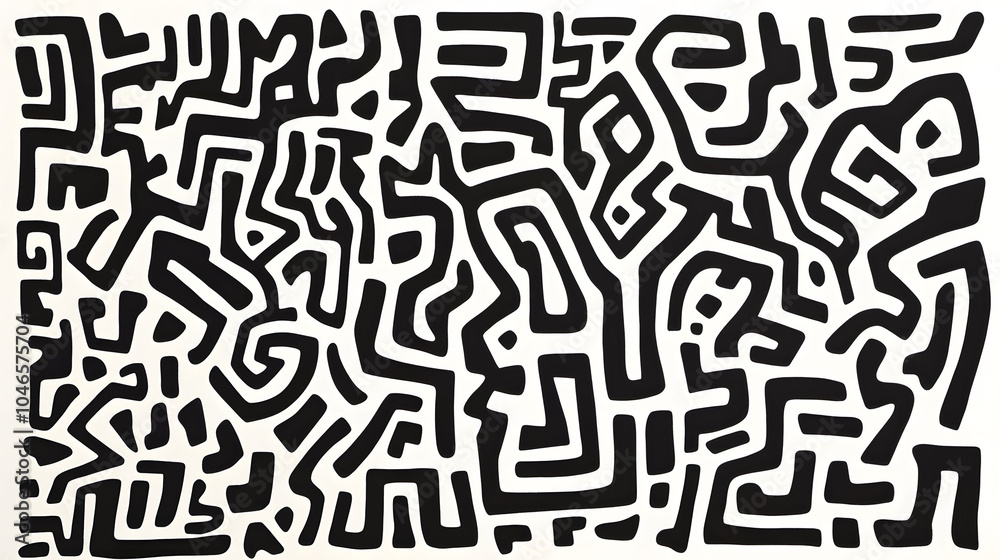 Abstract maze design Abstract maze design