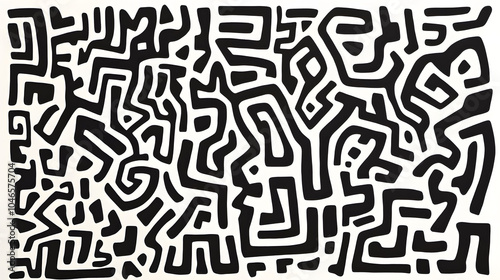 Abstract maze design