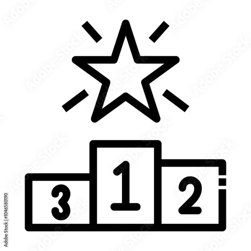 leaderboard Line Icon