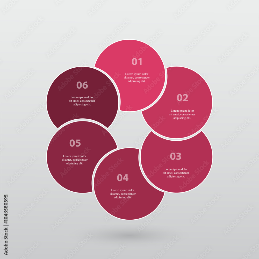 Step by step infographic template with 6 options, parts or processes. Presentation of teamwork or business processes. Step by step infographic template with 6 options, parts or processes. Presentation of teamwork or business processes.