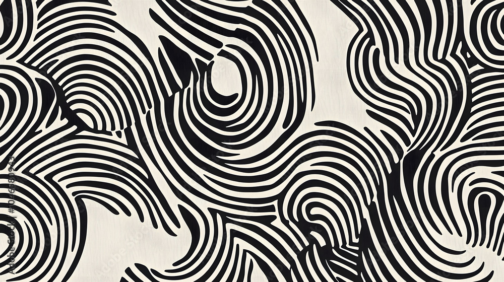 Stylish black waves Stylish black waves
