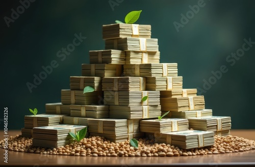 A lot of money. Business concept photo