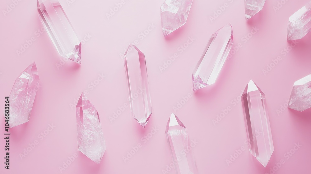 Photo of, Pink background with minimalist geometric shapes and lines for design, banner template Photo of, Pink background with minimalist geometric shapes and lines for design, banner template