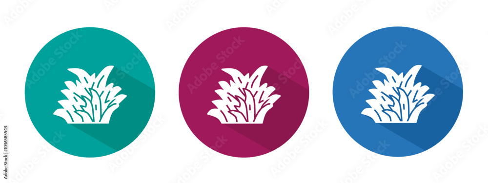 Icon for bush vector illustration in flat. Icon for bush vector illustration in flat.