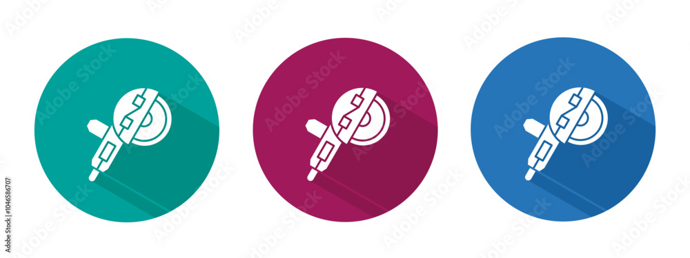 Icon for grinding machine vector illustration in flat. Icon for grinding machine vector illustration in flat.