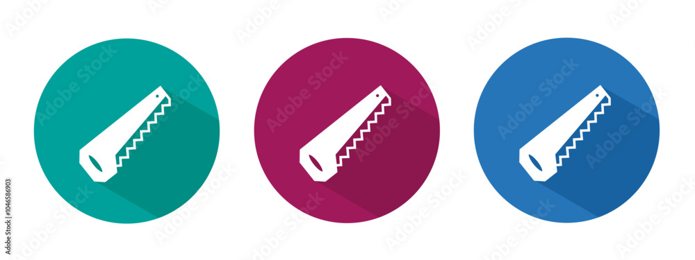 Icon for chainsaw vector illustration in flat. Icon for chainsaw vector illustration in flat.
