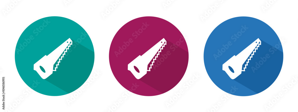 Icon for chainsaw vector illustration in flat. Icon for chainsaw vector illustration in flat.
