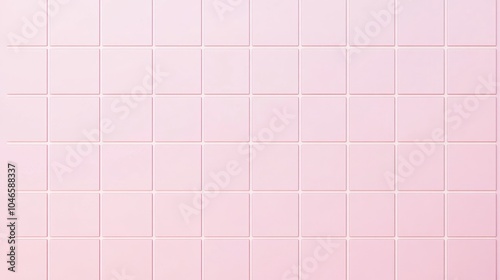 Photo of, Pink background with minimalist grid patterns for design, banner template