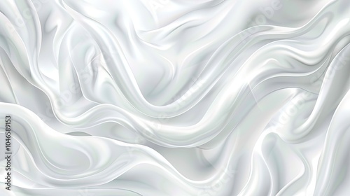This elegant abstract background features a soft white gradient, blurred lines, and curves that evoke tranquility and depth, perfect for designs seeking a serene and balanced atmosphere.