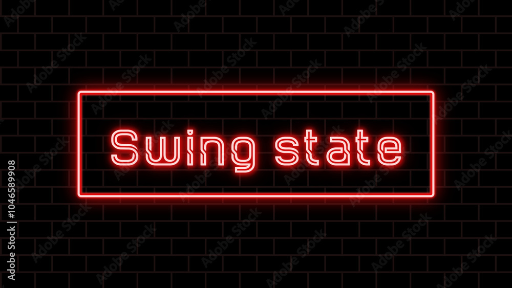 Swing state のネオン文字