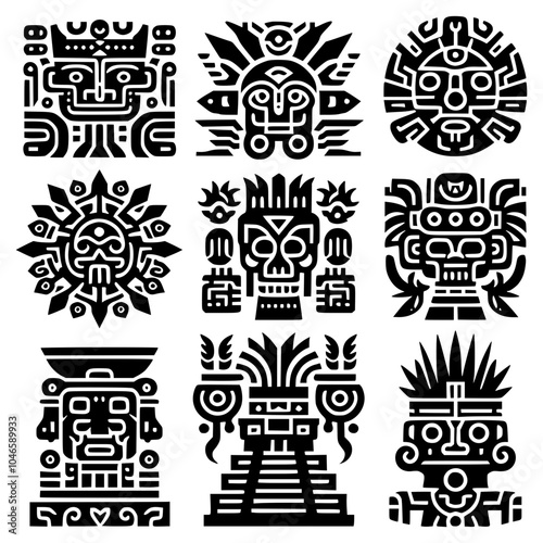 mayan ornament tattoo