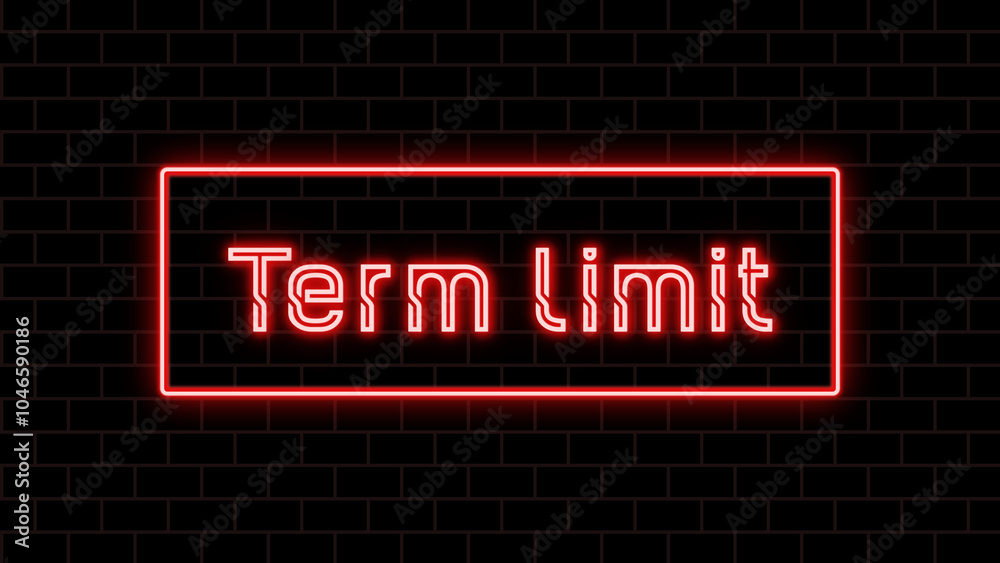 Term limit のネオン文字 Term limit のネオン文字