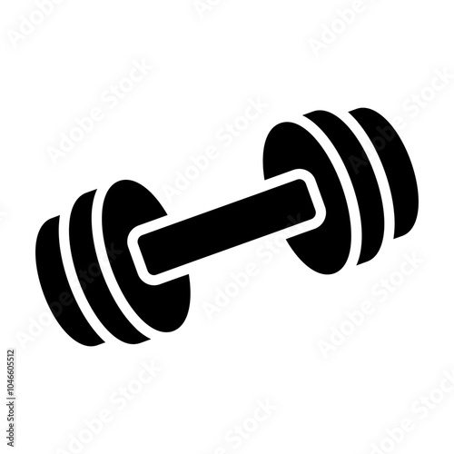 dumbbell Solid icon
